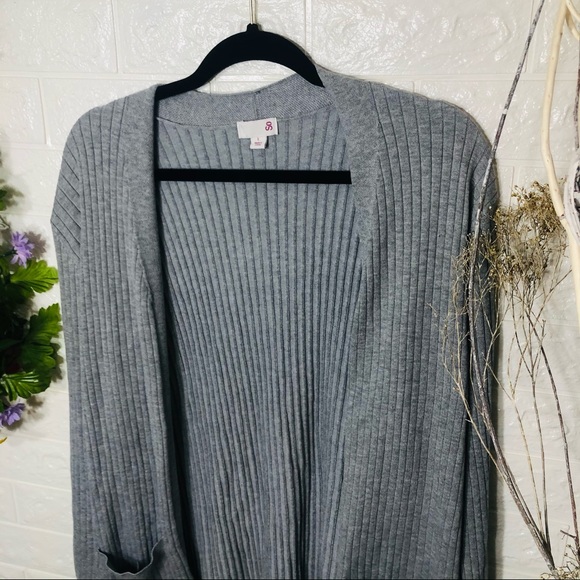 🌼3/$30🌼NWT SO Grey Open Cardigan Large - Picture 3 of 16